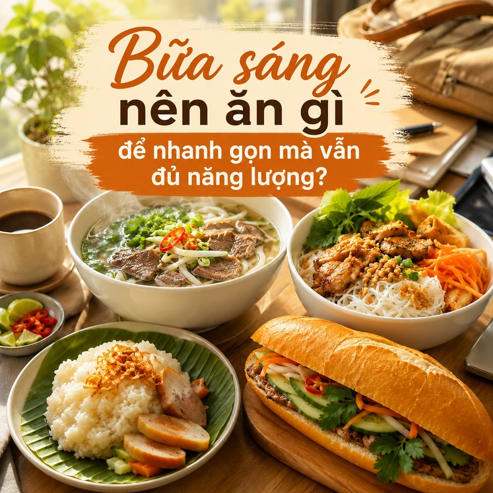 Bữa Sáng Nên Ăn Gì Để Nhanh Gọn Mà Vẫn Đủ Năng Lượng?
