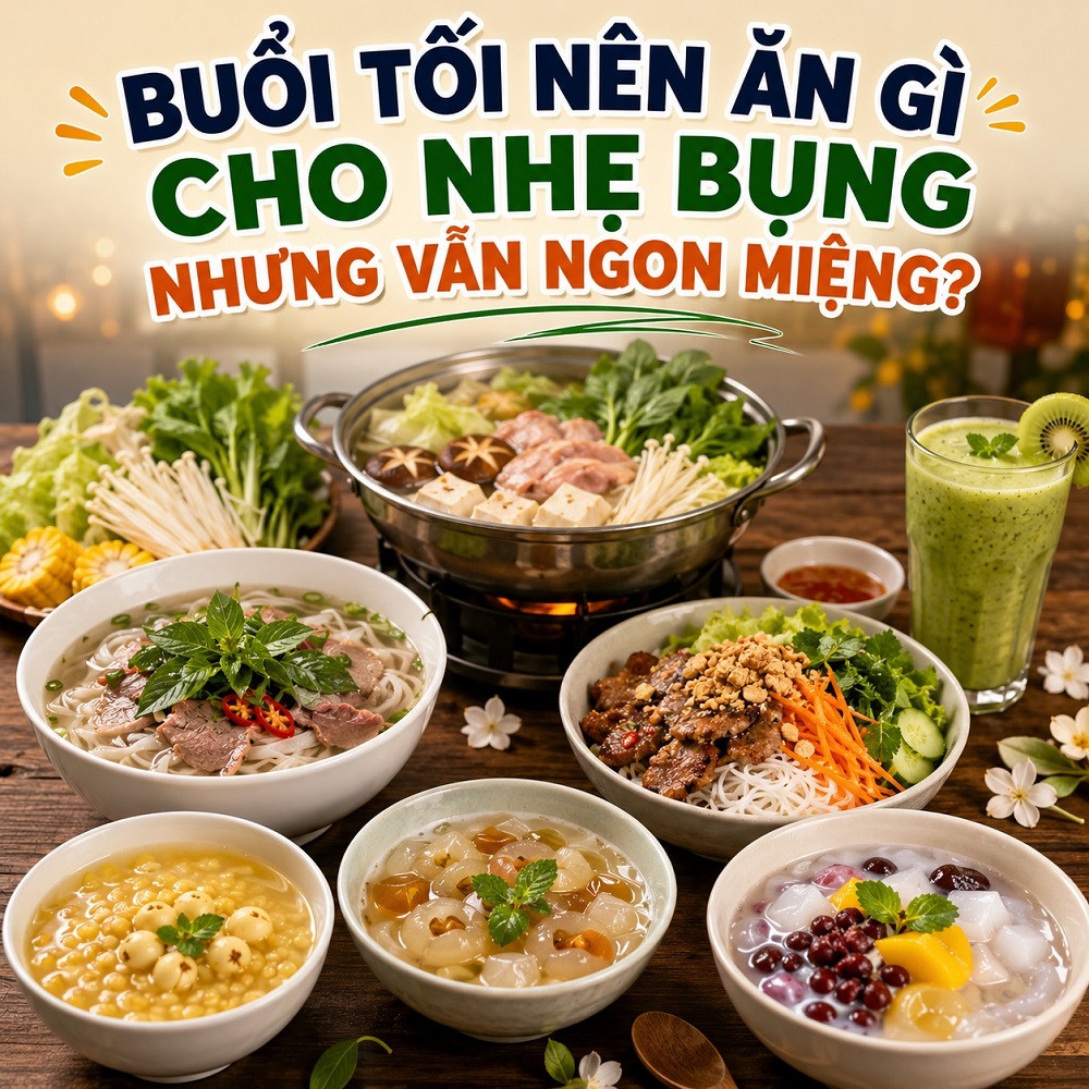 Buổi Tối Nên Ăn Gì Cho Nhẹ Bụng Nhưng Vẫn Ngon Miệng?