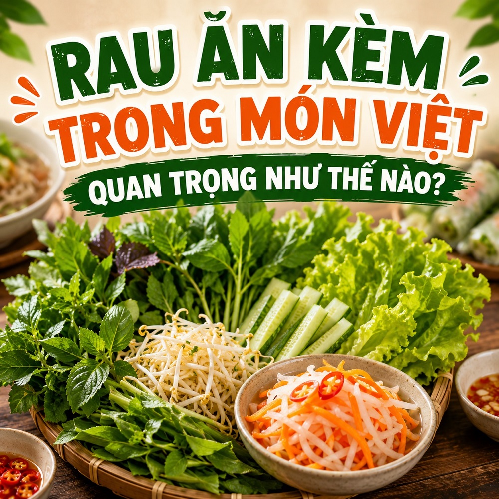 Rau Ăn Kèm Trong Món Việt Quan Trọng Như Thế Nào?