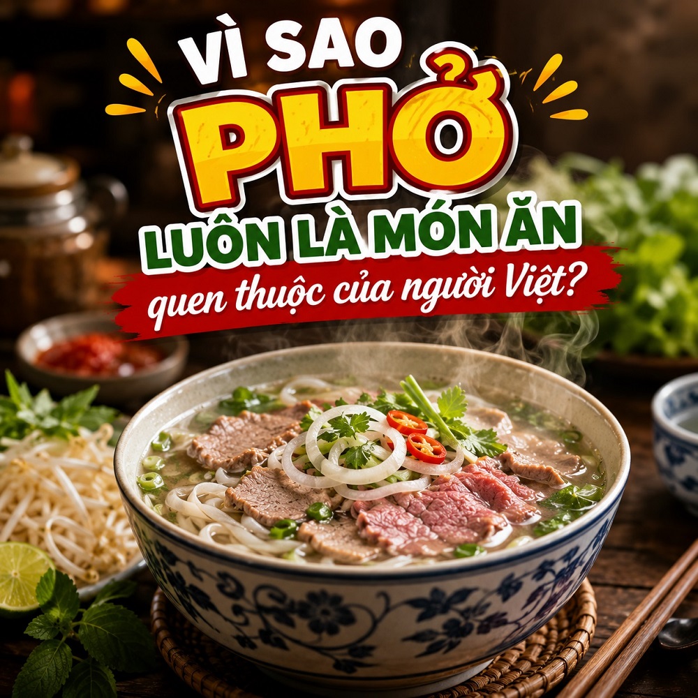 Vì sao phở luôn là món ăn quen thuộc của người Việt?