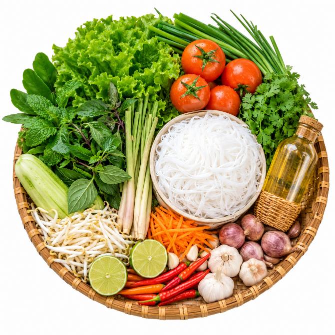 Nguyên liệu của ngon ngon– Chọn lọc nguyên liệu cho món Việt